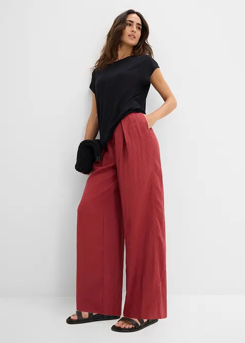 Sommerbukse med legg i viskoseblanding, bonprix