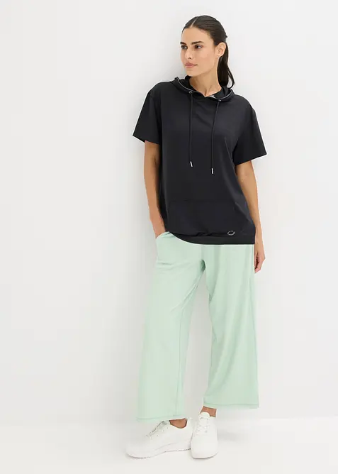 Oversized treningstopp med hette, hurtigt&oslash;rkende, bonprix