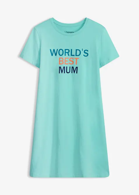 Kort nattkjole i 100% bomull, bonprix