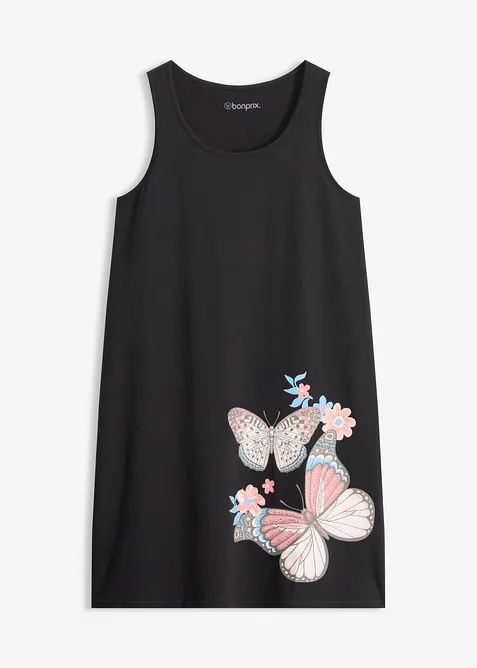 Kort nattkjole i 100% bomull, bonprix