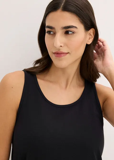 Kort nattkjole i 100% bomull, bonprix