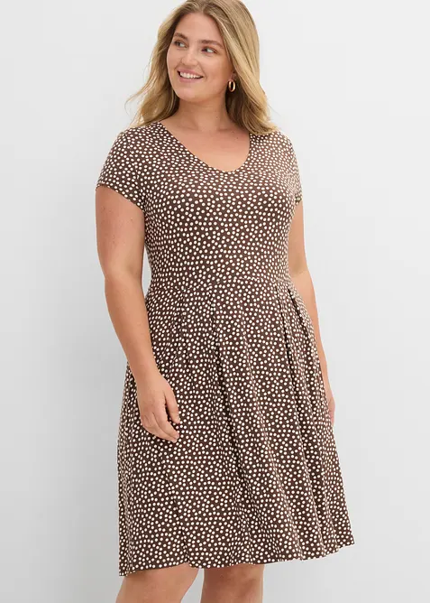 Jerseykjole i viskoseblanding, bonprix