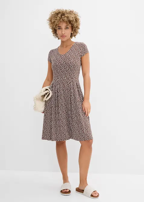 Jerseykjole i viskoseblanding, bonprix