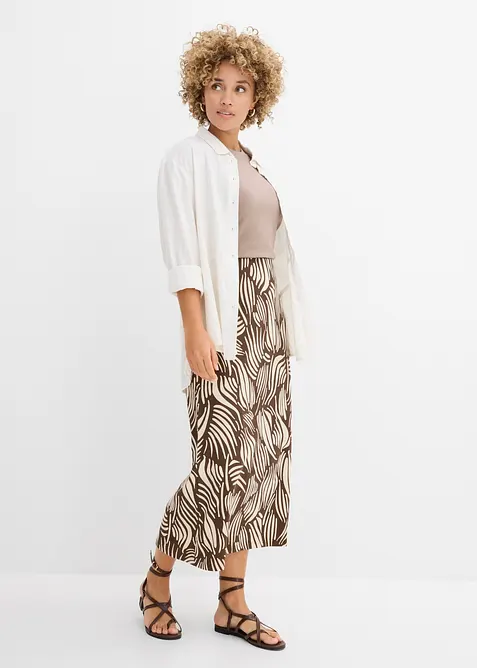 Jerseyskj&oslash;rt av &oslash;kologisk bomull med stretch, bonprix