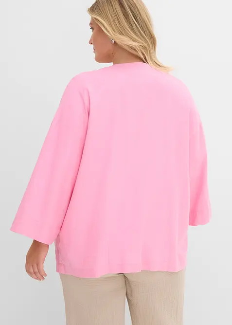 Kimono-bluse i linmiks, bonprix