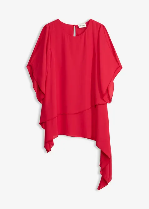 Bluse i lag p&aring; lag-stil med snipper i falden, bonprix