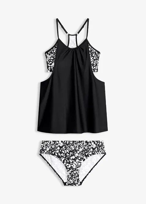 Tankini  med spesielt utformet rygg (2-delt sett), bonprix