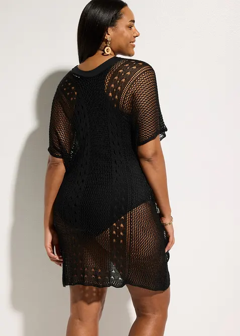 Strandkjole av viskose i heklet stil, bonprix