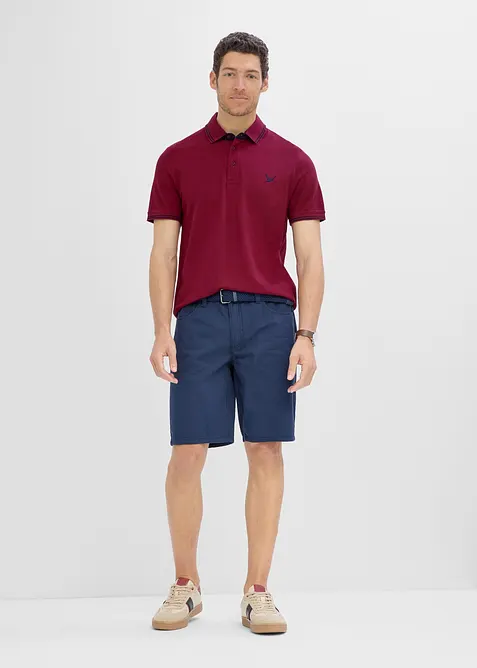 Pik&eacute;-poloskjorte i 100% bomull, bonprix