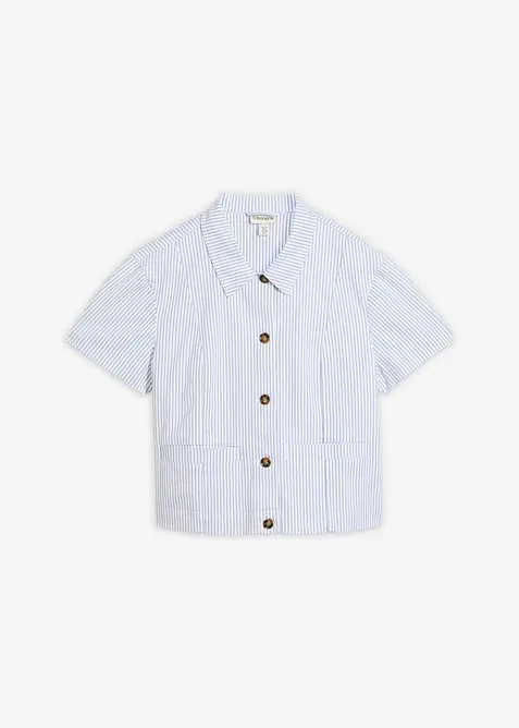 Denimjakke, stripete, bonprix