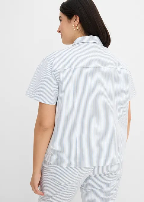 Denimjakke, stripete, bonprix