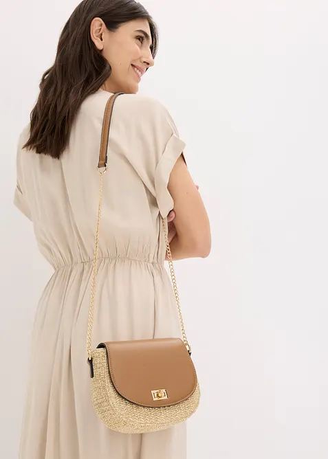 Skulderveske i str&aring;look, bonprix