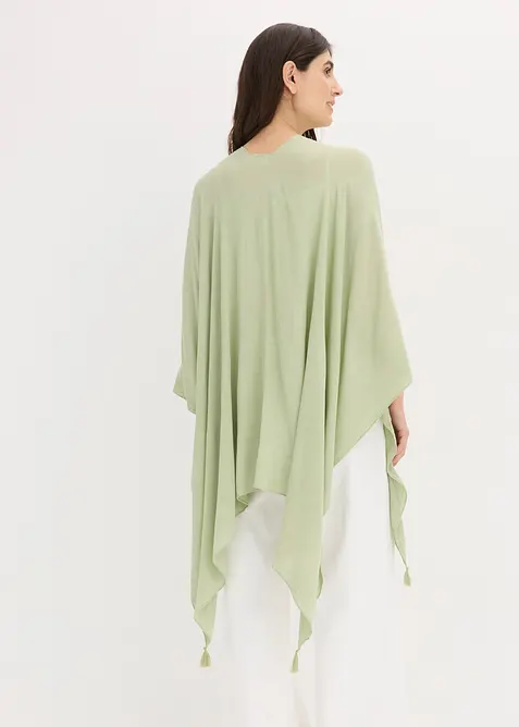 Lett sommerponcho i 100% viskose, bonprix