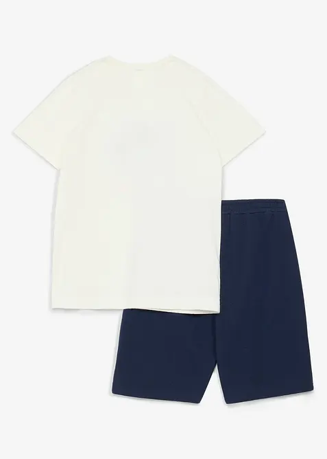 T-skjorte og sweat-bermudashorts av 100% &oslash;kologisk bomull (sett i 2 deler), bonprix