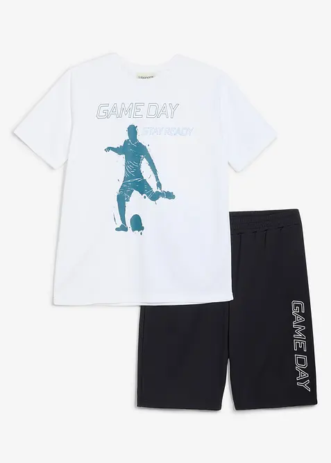 T-skjorte og bermudashorts, hurtigt&oslash;rkende (2-delt sett), bonprix