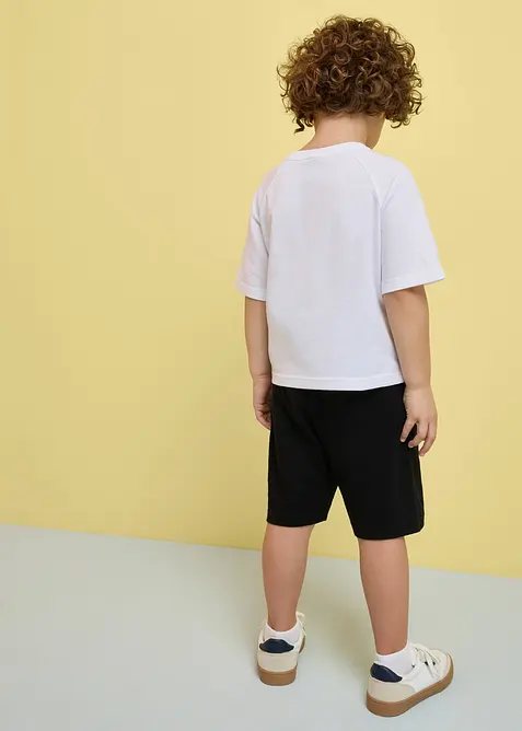 T-skjorte og jersey bermudashorts i myk, &oslash;kologisk bomull (2-delt sett), bonprix