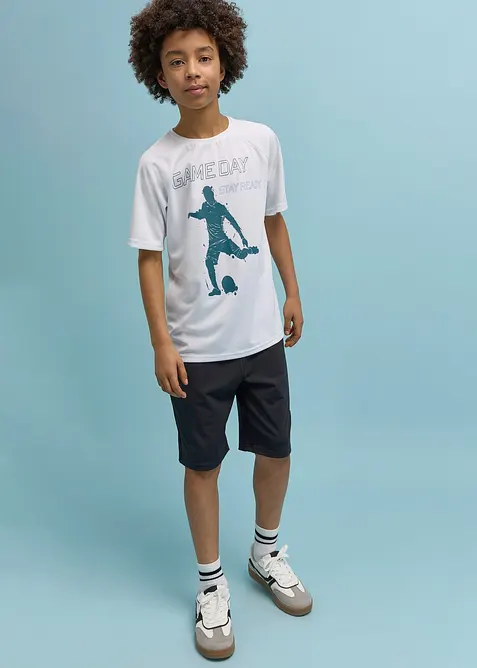 T-skjorte og bermudashorts, hurtigt&oslash;rkende (2-delt sett), bonprix