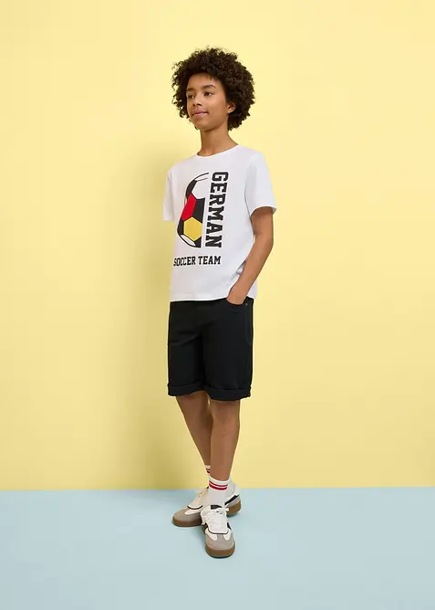 T-skjorte i 100% &oslash;kologisk bomull med Germany-trykk, bonprix