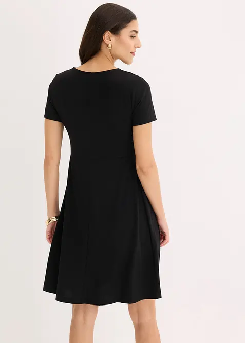 Jerseykjole med dyp utringning, bonprix