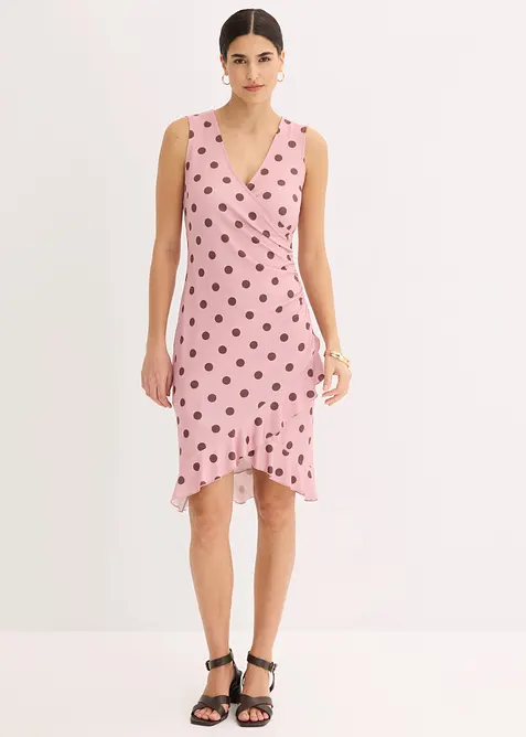 Jerseykjole med dyp utringning, bonprix