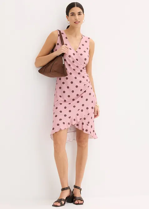 Jerseykjole med dyp utringning, bonprix