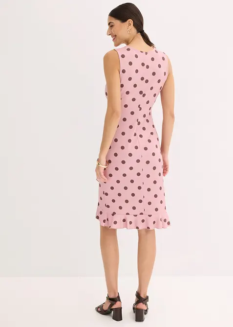 Jerseykjole med dyp utringning, bonprix