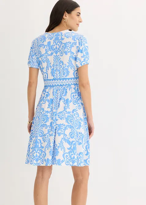 Jerseykjole med dyp utringning, bonprix