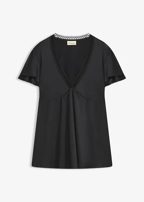 Topp med blonder, bonprix