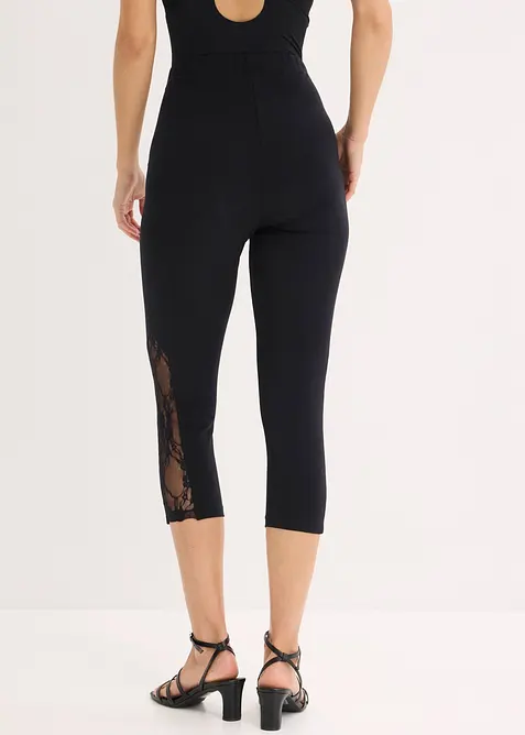 Caprileggings med blonder, bonprix