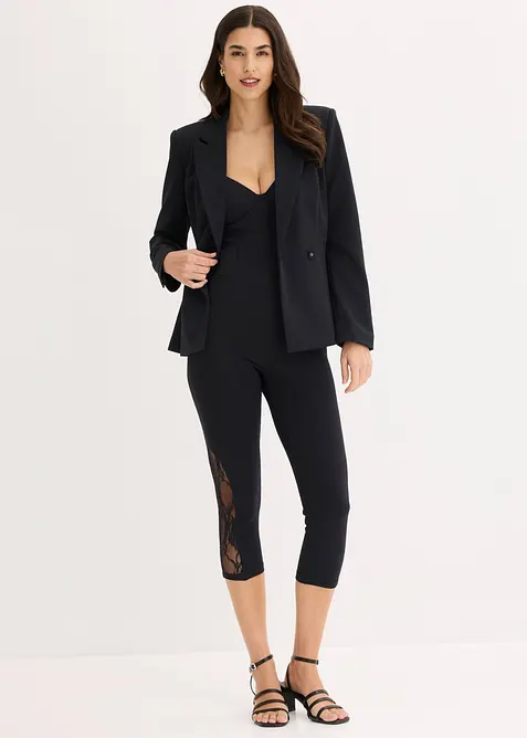 Caprileggings med blonder, bonprix