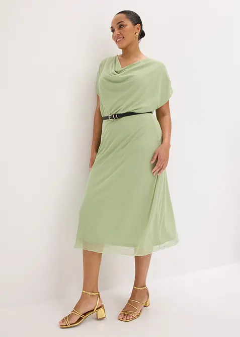 Jerseykjole i myk mesh, bonprix