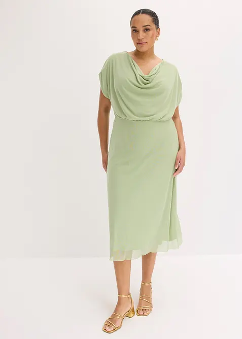 Jerseykjole i myk mesh, bonprix