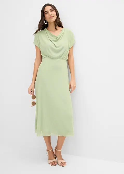 Jerseykjole i myk mesh, bonprix