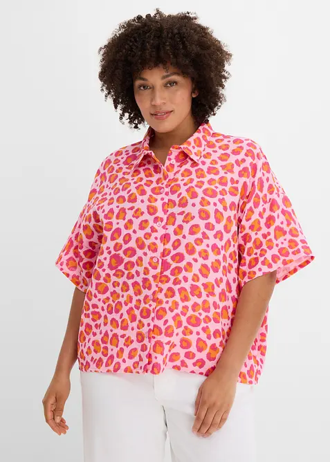 Bluse av luftig musselin, bonprix