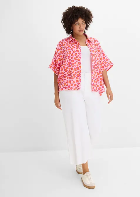 Bluse av luftig musselin, bonprix