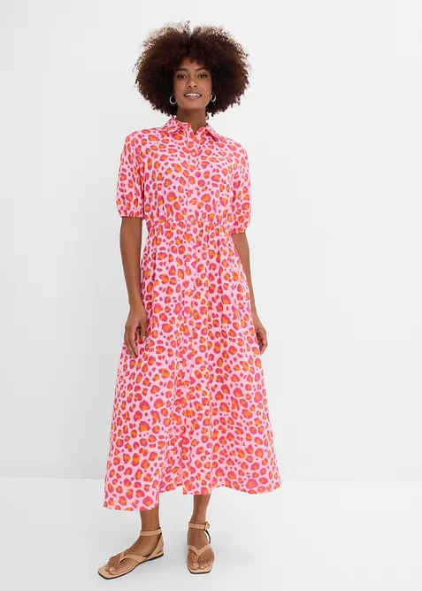 Skjortekjole i lett musselin, bonprix