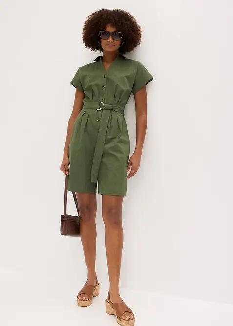 Jumpsuit med knytebelte, bonprix