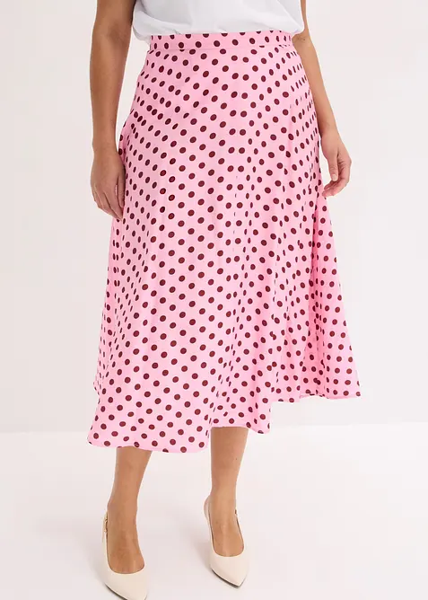 Midiskj&oslash;rt i viskoseblanding med pent fall, bonprix