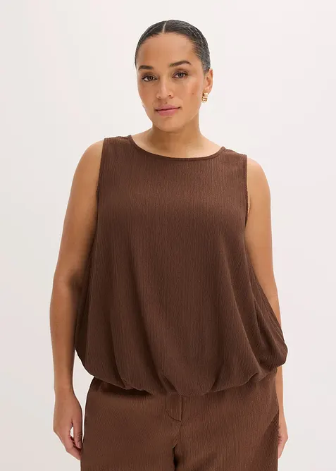 Topp i strukturert krepp, bonprix