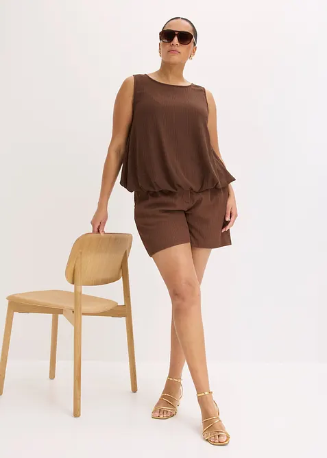 Topp i strukturert krepp, bonprix