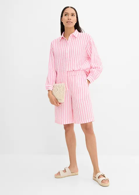 Musselin-shorts i 100% bomull, bonprix