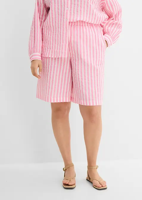 Musselin-shorts i 100% bomull, bonprix