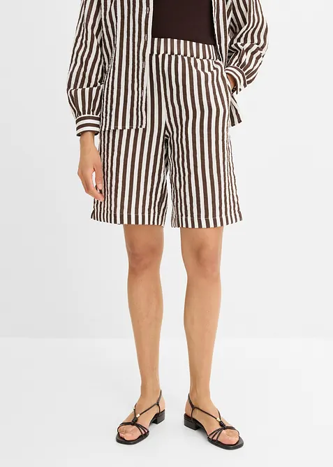 Musselin-shorts i 100% bomull, bonprix