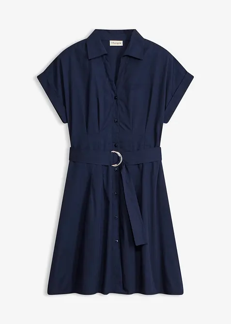 Skjortekjole i 100% bomull, bonprix