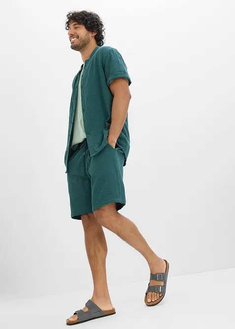 Musselinshorts og skjorte (2-delt sett), bonprix