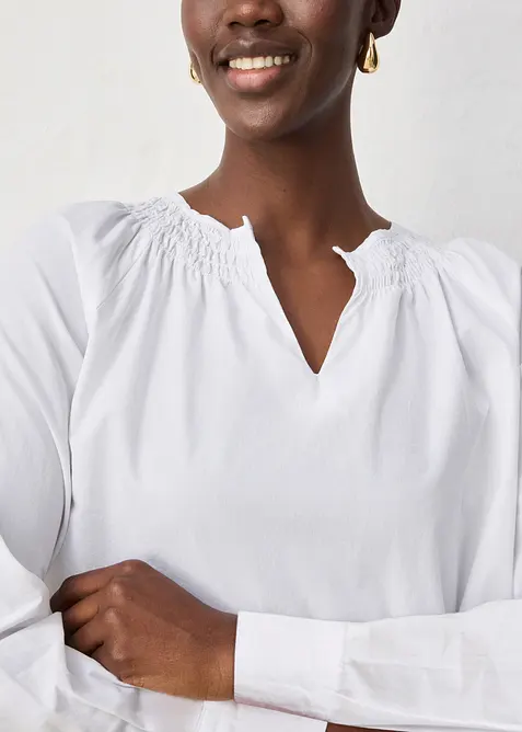 Tunika med silke, bonprix