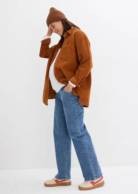 Mammajeans i &oslash;kologisk bomull, Loose Fit, bonprix