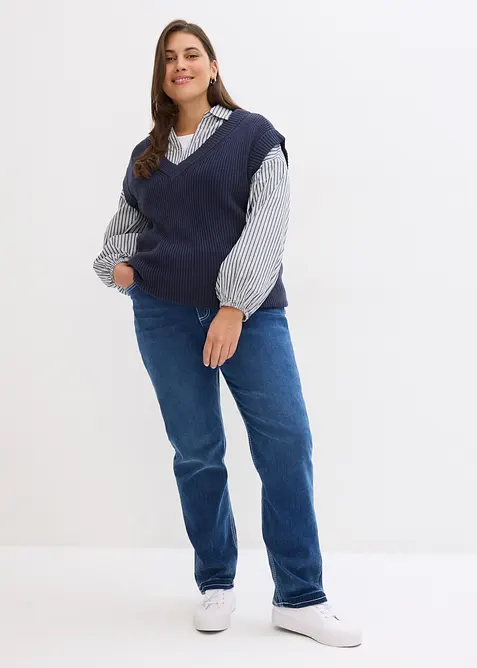 Straight jeans High Waist, termo, bonprix