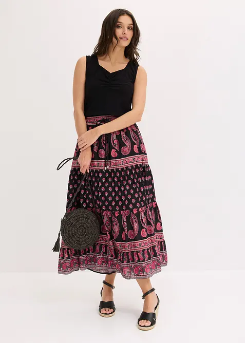 Maxiskj&oslash;rt i 100% bomull, bonprix