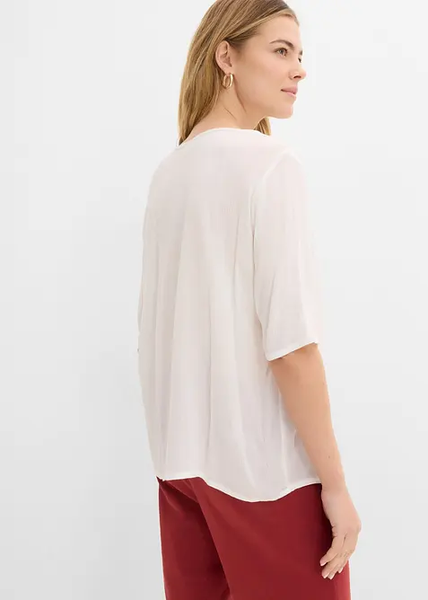 Crinkle tunika i myk viskose, bonprix